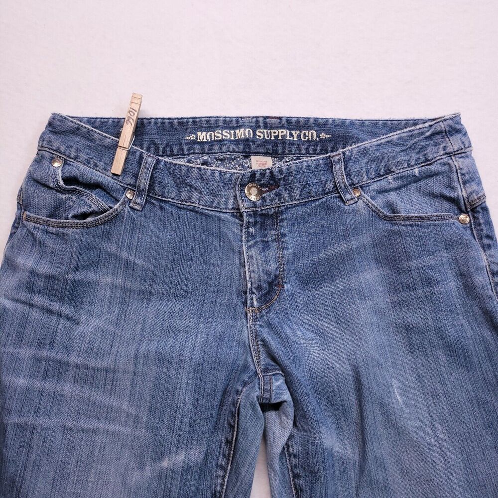 Mossimo Supply Co Boot Cut Casual Medium Wash Denim Jeans Womens Size 13 Blue